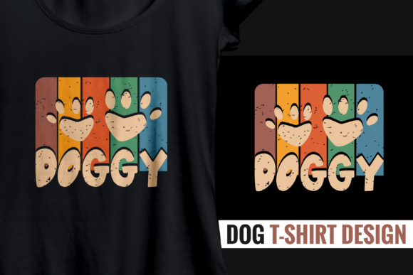 Doggy – Retro Dog T-shirt Design SVG