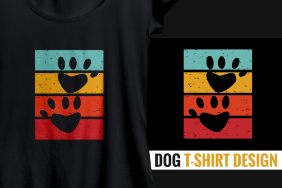 Retro Dog T-shirt Design SVG